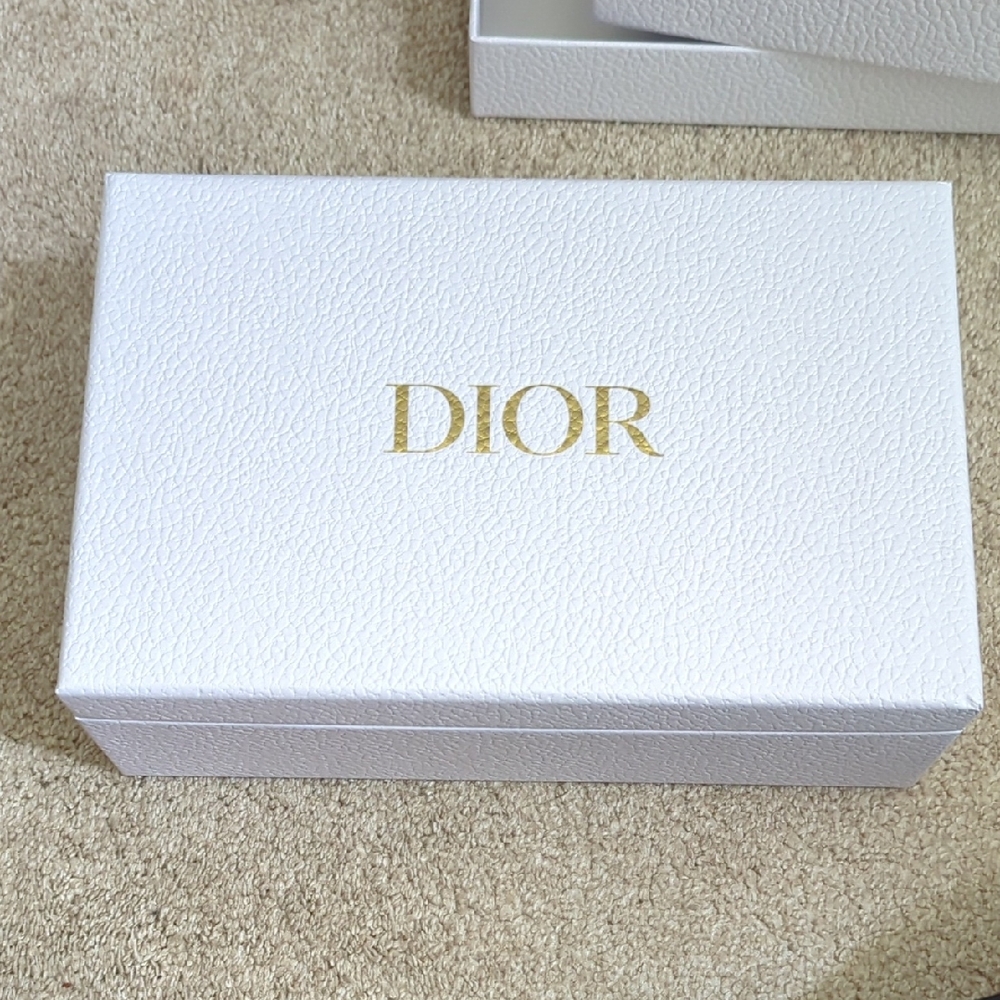 Dior White Box with Gold Logo